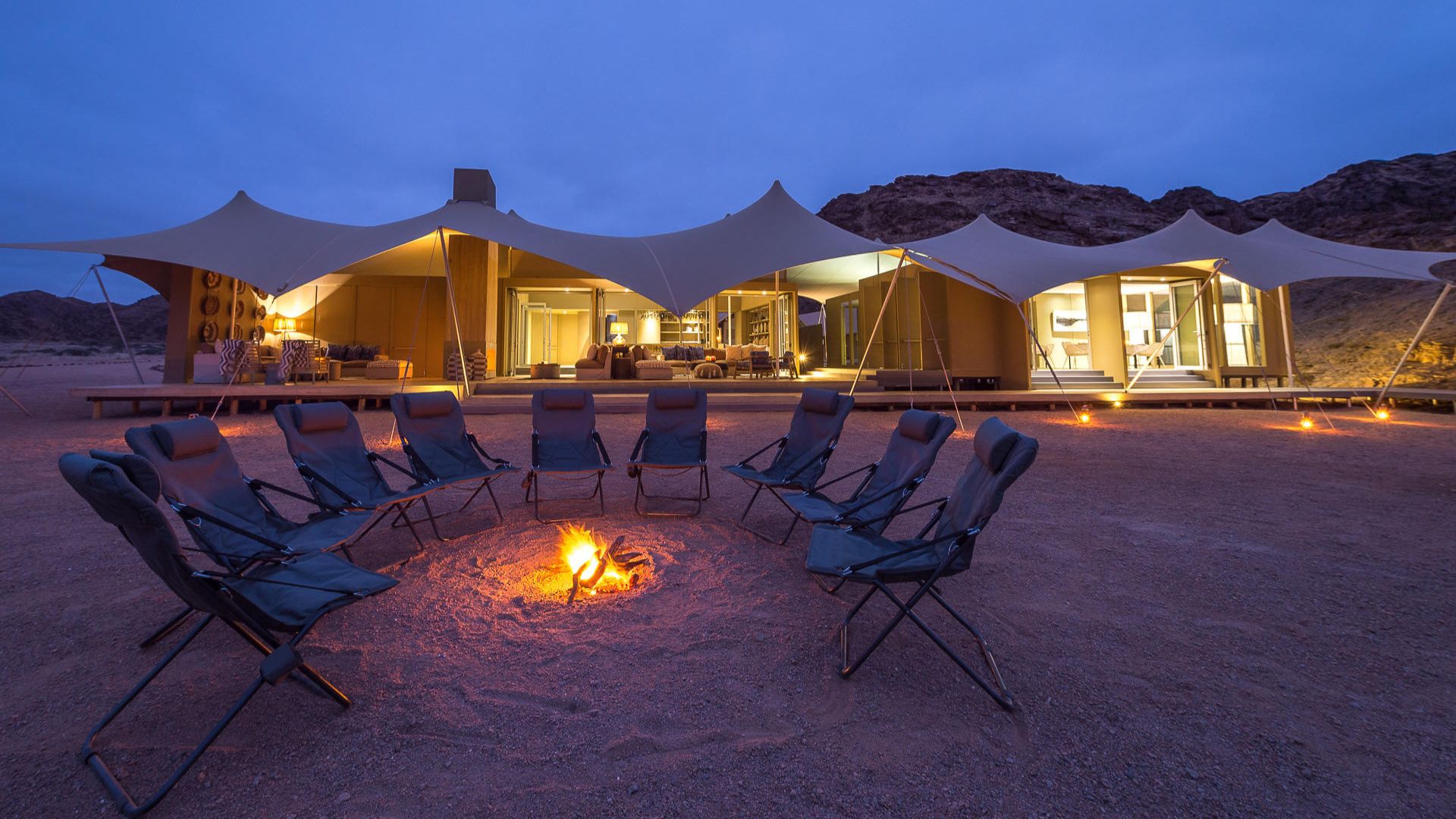 an image of guest rooms at wonders of desert rhino in namibia