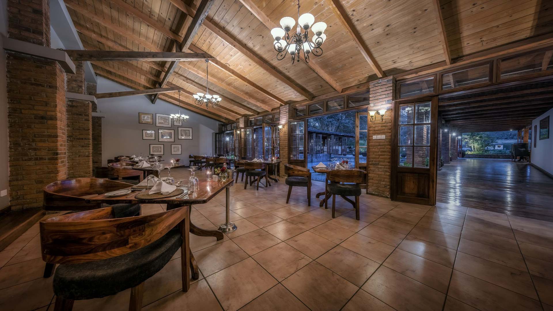 Dining area of Elewana Arusha Coffee Lodge