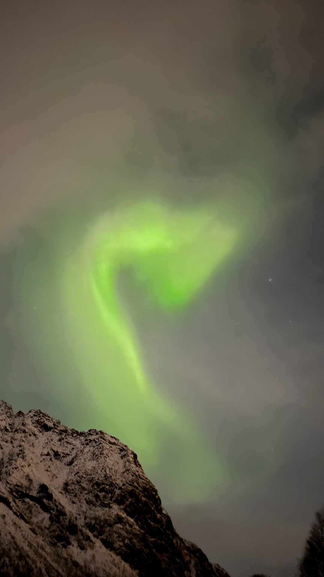 the northern lights photographed by a private guide on a photo tour