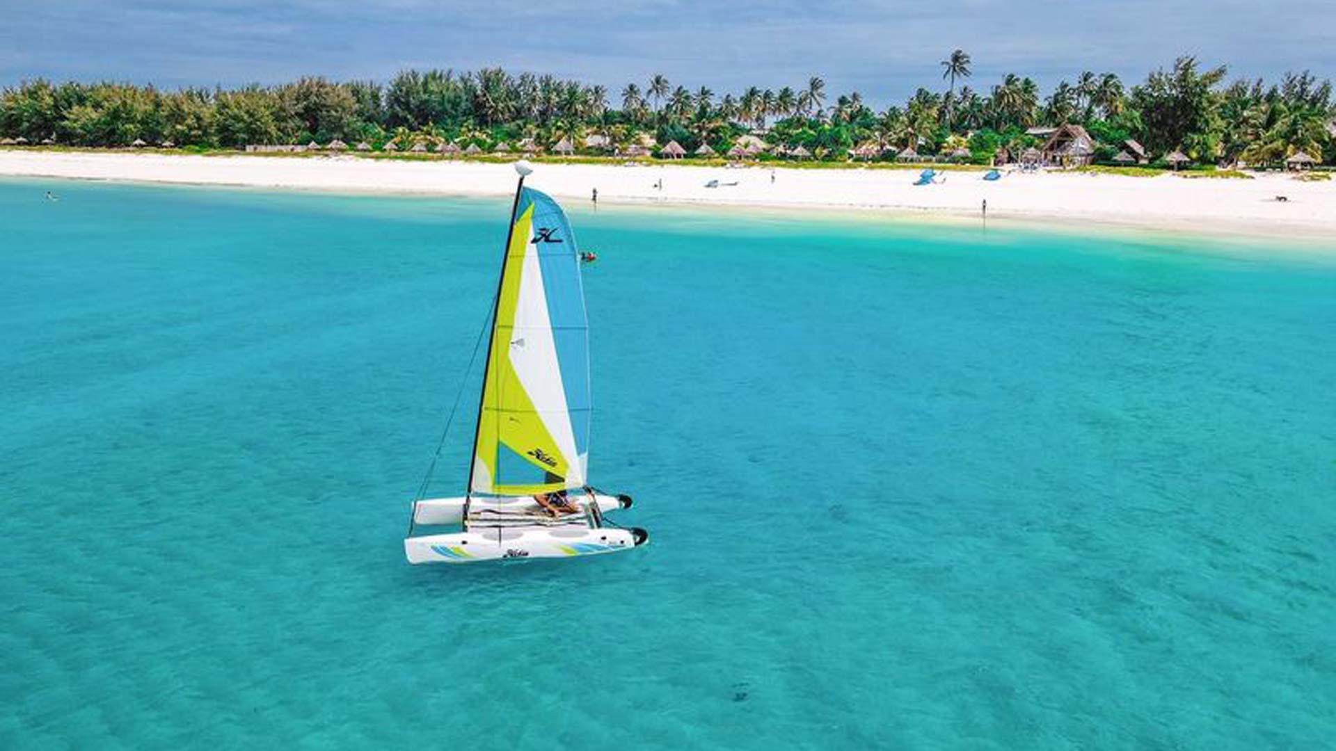 Sail Boat on the turquoise waters of Zanzibar for the Adventure traveler