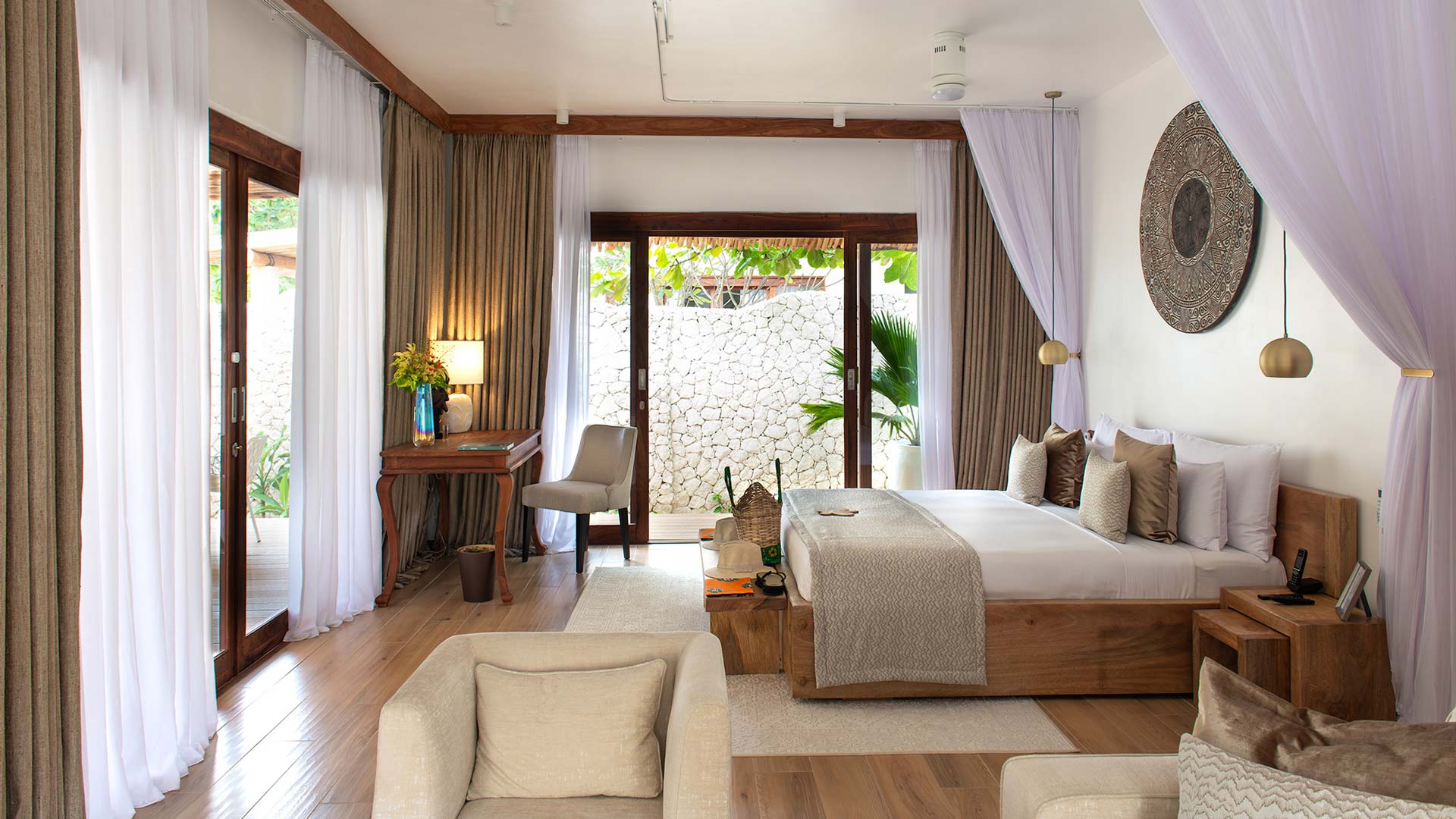 Guest room at White Sand Luxury Villas in Zanzibar