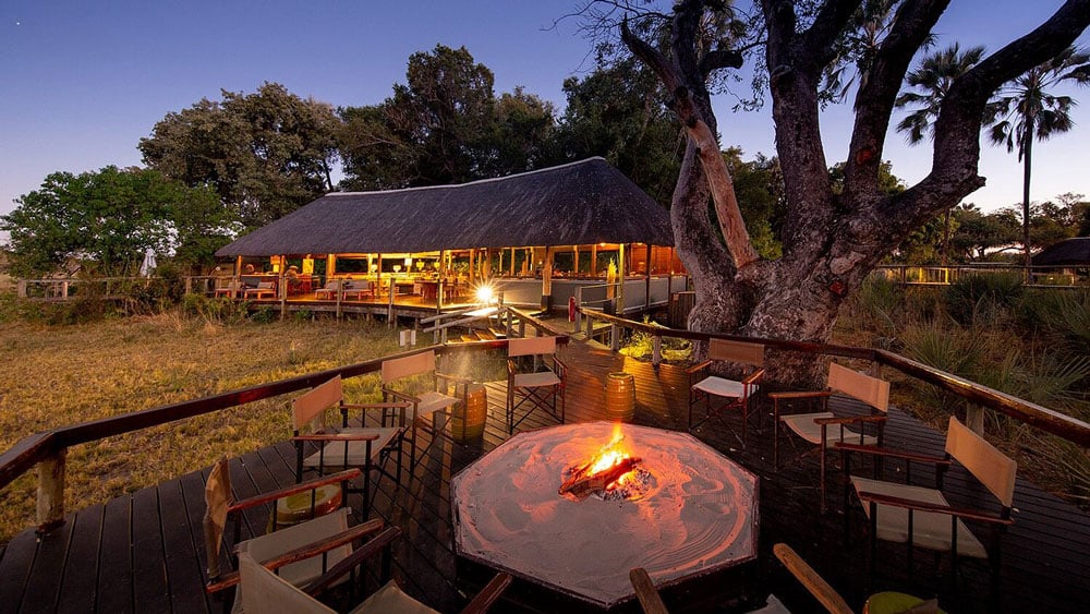an image of the guest area at chitabe lediba in botswana