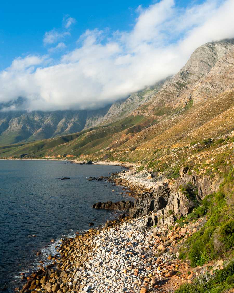 A view down the cape coast