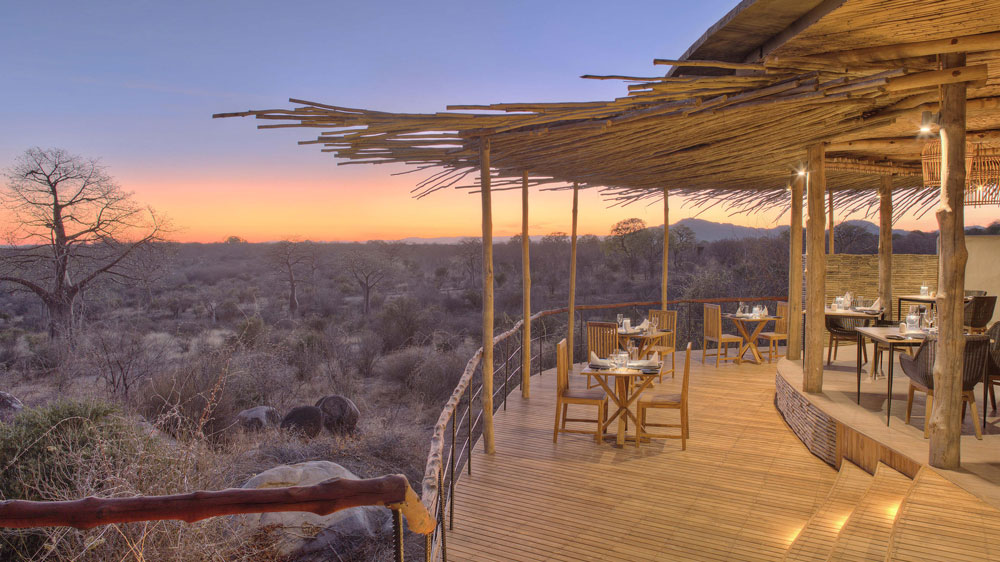 an image of the guest area at jibali ridge in tanzania