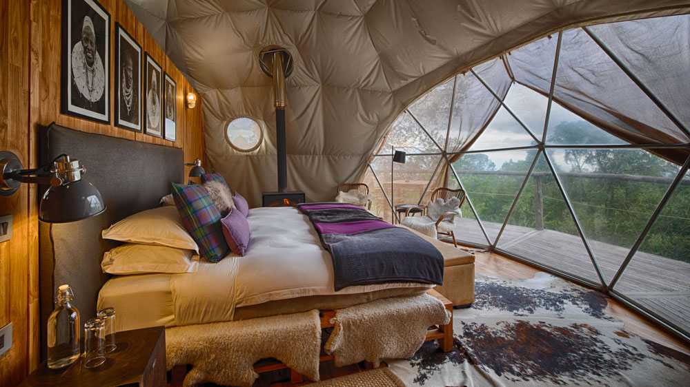 an image of the guest tent at the highlands in the nogorongoro crater in tanzania